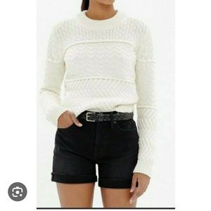 Madewell women’s station knit sweater - cream. size: XS. Perfect condition.
